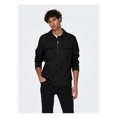 Men's Black Shirt Jacket ONLY & SONS New Kodyl - Men