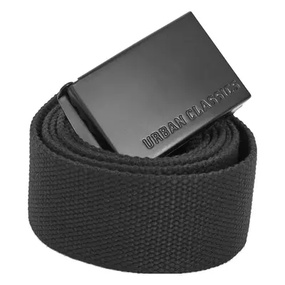 Long canvas belt black