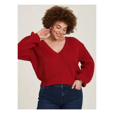 Red Women's Ribbed Sweater Tranquillo - Women