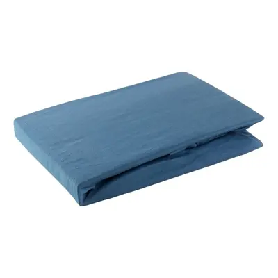 Eurofirany Unisex's Bed Sheet Navy Blue