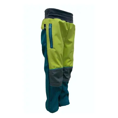 Summer softshell trousers - petrol-green