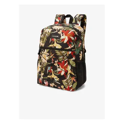 Beige-black floral backpack Dakine Tardy Slip l - Women's