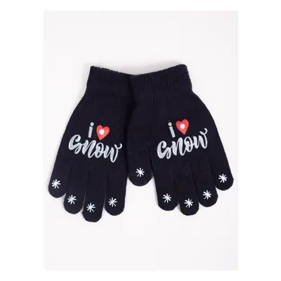 Yoclub Kids's Gloves RED-0012G-AA5A-026