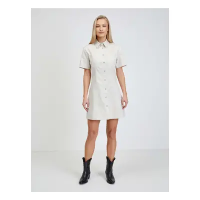 Cream Ladies Shirt Dress Calvin Klein Jeans - Women