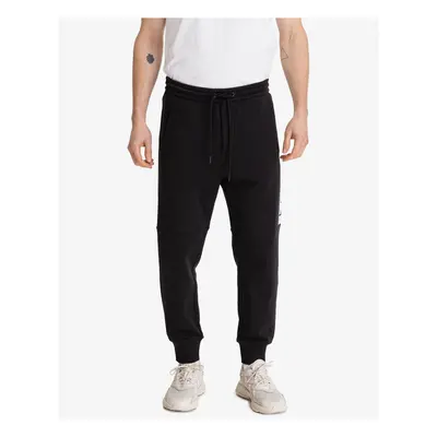 Calvin Klein Jeans Mirror Logo Black Mens Sweatpants - Men