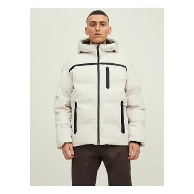 Beige Winter Hooded Jack & Jones Heat - Men