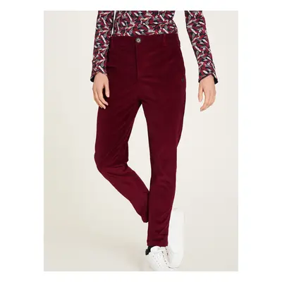 Burgundy corduroy trousers Tranquillo - Women