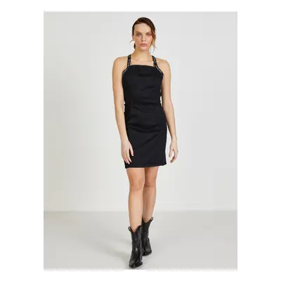 Black Women's Backless Sheath Dress Calvin Klein Jeans - Women