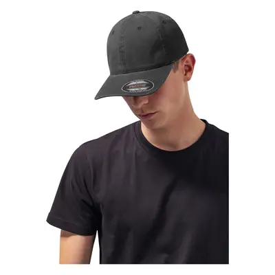 Flexfit Garment Washed Cotton Dad Hat Black