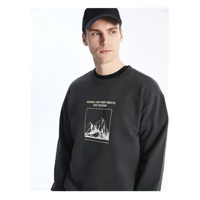 LC Waikiki Crew Neck Long Sleeve Printed Men's Sweatshirt