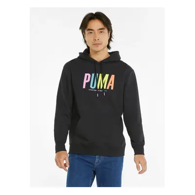 Black Mens Hoodie Puma - Men