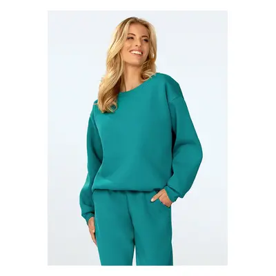 DKaren Woman's Sweatshirt Rehema Marine Green