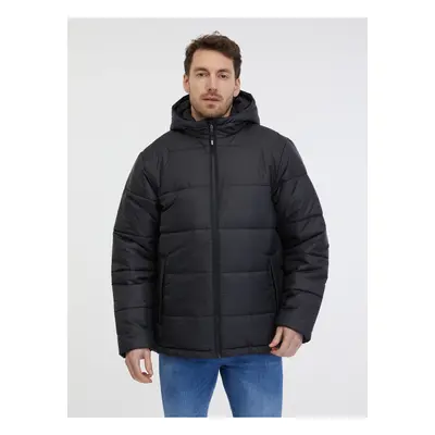 Black men's winter quilted jacket VANS Norris - Men