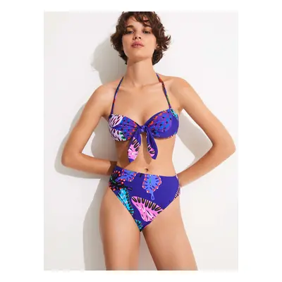 Blue patterned women's Swimwear Bottoms Desigual Alana I - Women