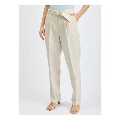 Beige women's trousers ORSAY - Women