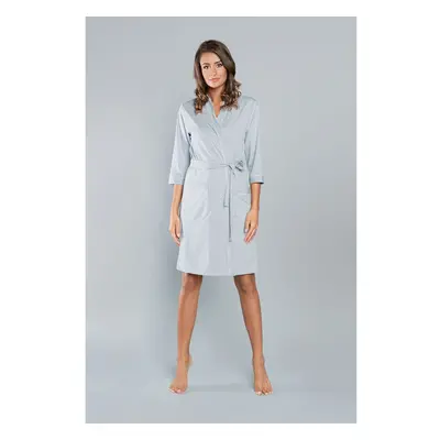 Montana bathrobe with 3/4 sleeves - melange