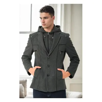 K7532 DEWBERRY MEN'S COAT-ANTHRACITE-1