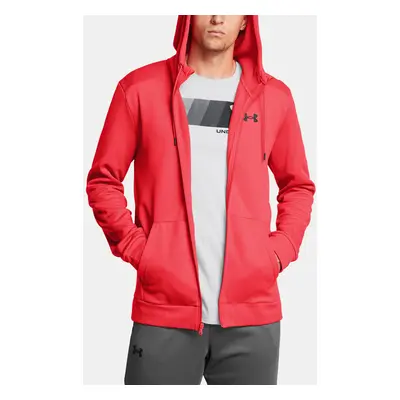 Men's sweatshirt Under Armour UA Armour Fleece FZ Hoodie-RED - Men's