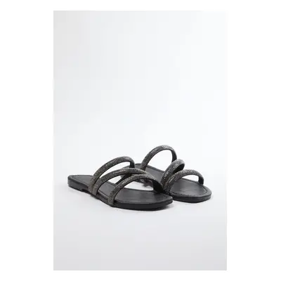 Trendyol Black Stone Women's Evening Slippers