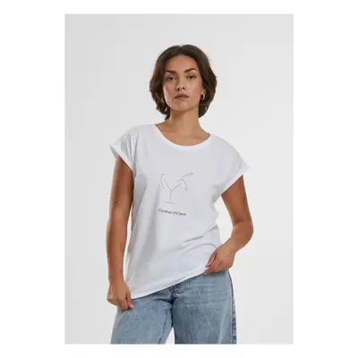 Ladies Cocktail O'Clock Tee white