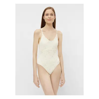 Cream Lace One-Piece Swimsuit Pieces Greta - Women