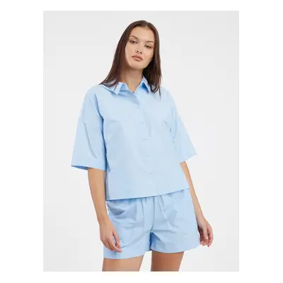 Light blue Ladies Shirt Noisy May Frig - Women