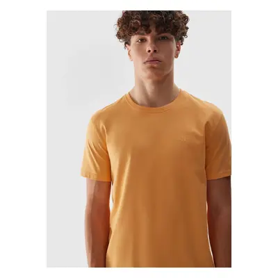 Men's Plain T-Shirt Regular 4F - Salmon