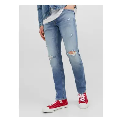 Light Blue Mens Slim Fit Jeans Jack & Jones Glenn - Men