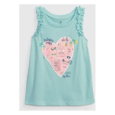 GAP Children's tank top with heart print - Girls