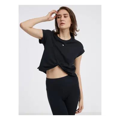 Black Womens Crop Top Converse - Women