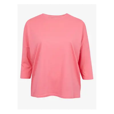 Pink Womens Basic T-Shirt Fransa - Women