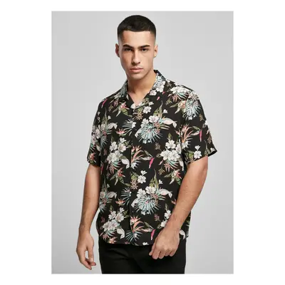 Viscose Shirt AOP Resort Blacktropical