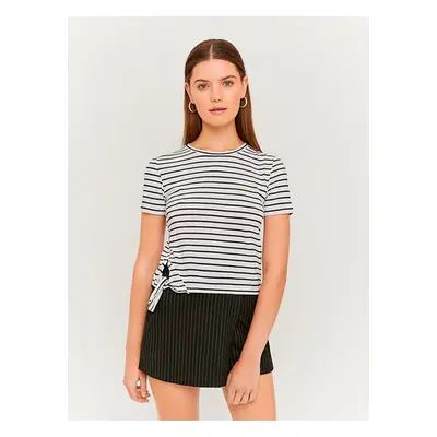 Black & White Striped Short T-Shirt TALLY WEiJL - Women