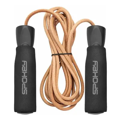 Spokey QUICK SKIP Leather skipping rope with bearings