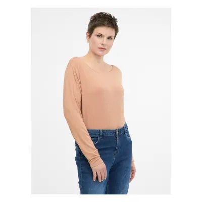 Light brown women's long-sleeved T-shirt ORSAY - Women's