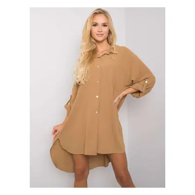 Női ruha Fashionhunters Beige