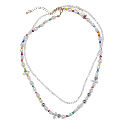 Various Mother-of-Pearl Layering of the Necklace 2-Pack multicolor