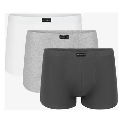 Man Boxers ATLANTIC 3Pack - white/gray/dark gray