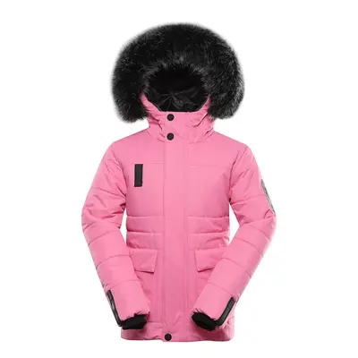 Children's jacket with ptx membrane ALPINE PRO WERDO pink cosmos