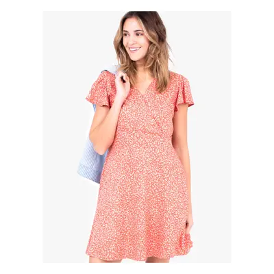 Coral Women Patterned Wrap Dress Brakeburn - Women