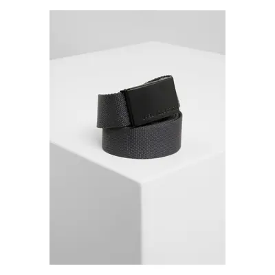 Canvas belts charcoal/black