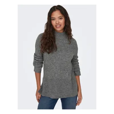 Women's grey brindle sweater JDY Elanora - Women