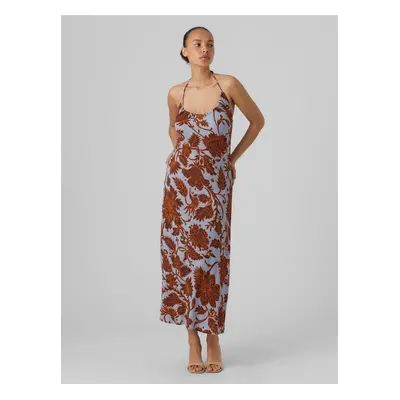 Brown-Blue Women Patterned MaxiDresses AWARE by VERO MODA Fatal - Women