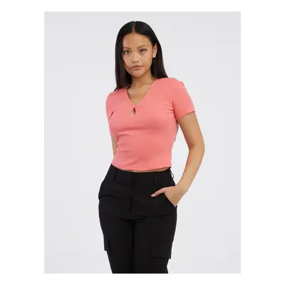 Coral Women's Basic T-Shirt Noisy May Maya - Women