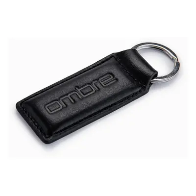 Ombre Men's key ring with snap hook - black