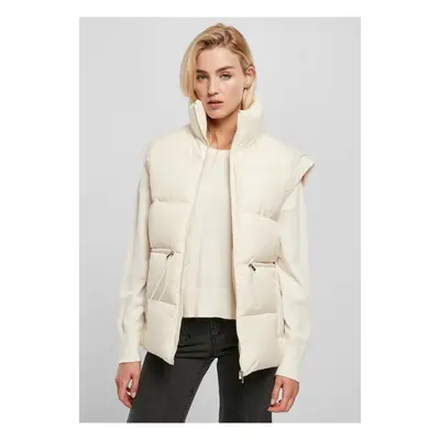 Women's Puffer Vest whitesand