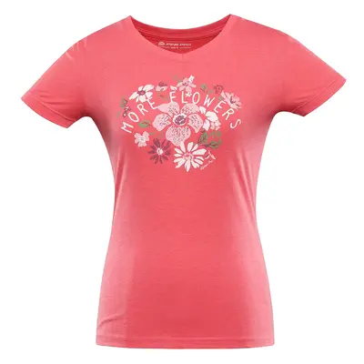 Women's quick-drying T-shirt ALPINE PRO NEGA calypso coral variant pb