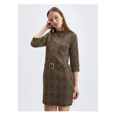 Orsay Brown Ladies Patterned Dress - Women