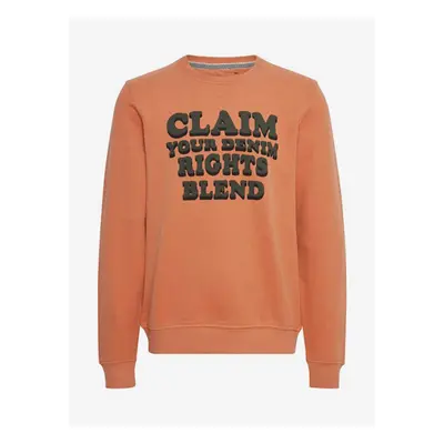 Orange Sweatshirt Blend - Men