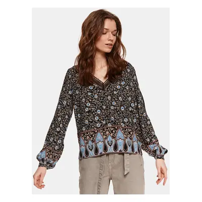 Black floral blouse TOP SECRET - Women